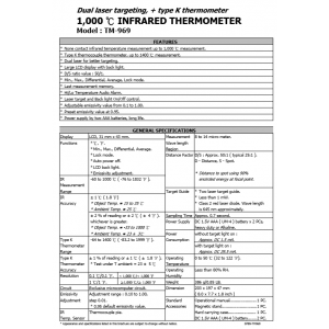 Máy đo nhiệt độ hồng ngoại lutron TM-969